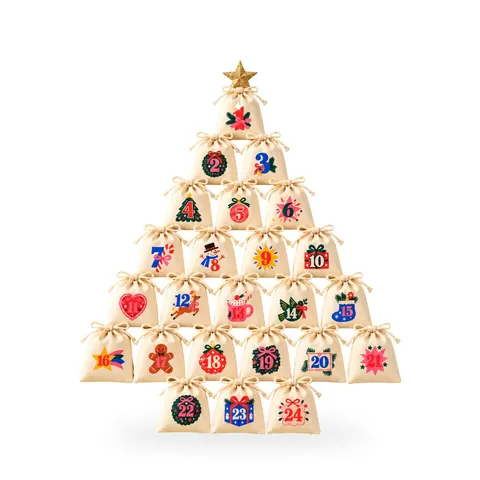 Calendario de adviento de saquitos