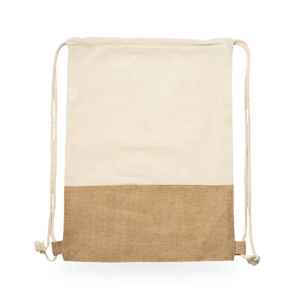 Mochila de cuerdas de algodón y yute