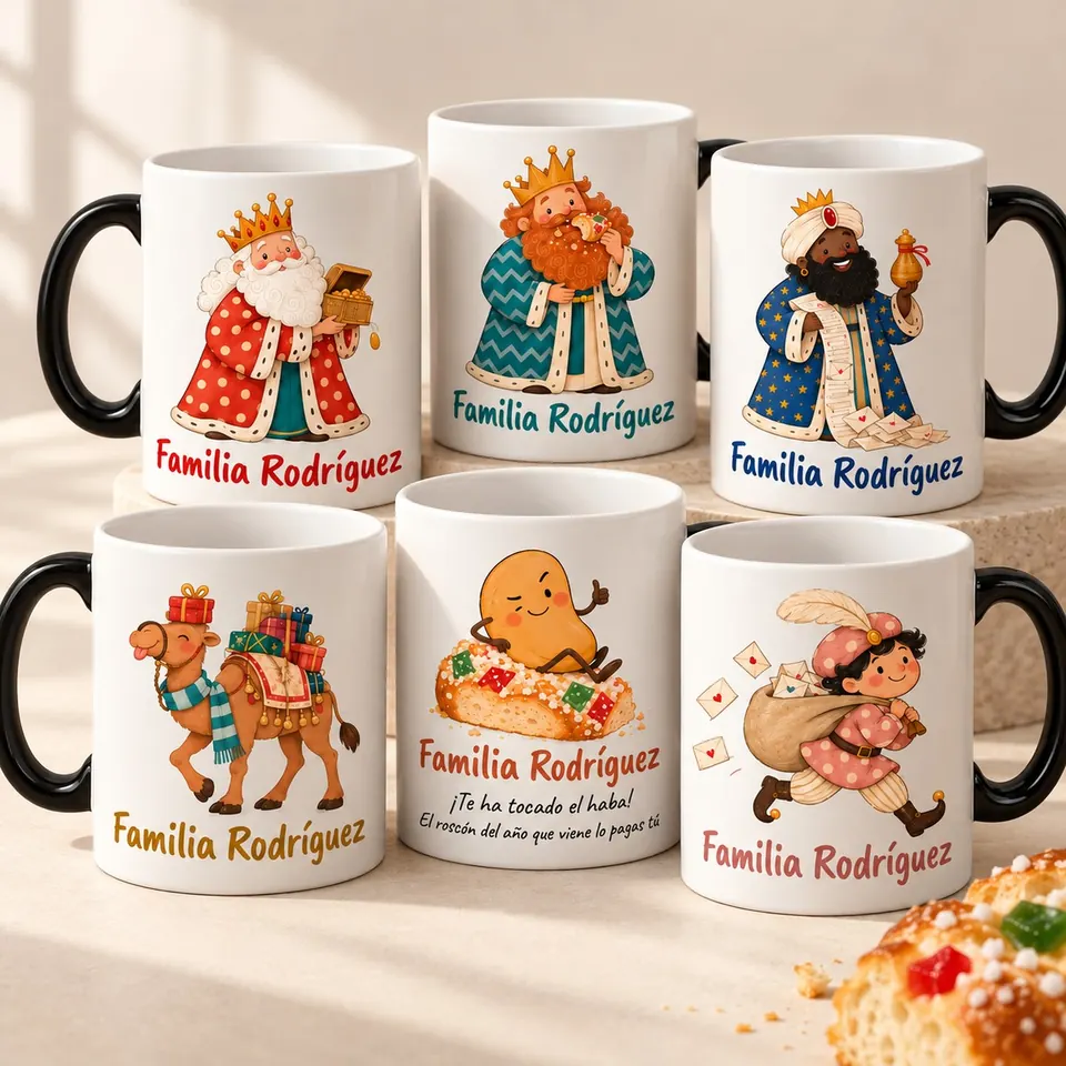 Roscón Mágico · Set de tazas mágicas de Reyes
