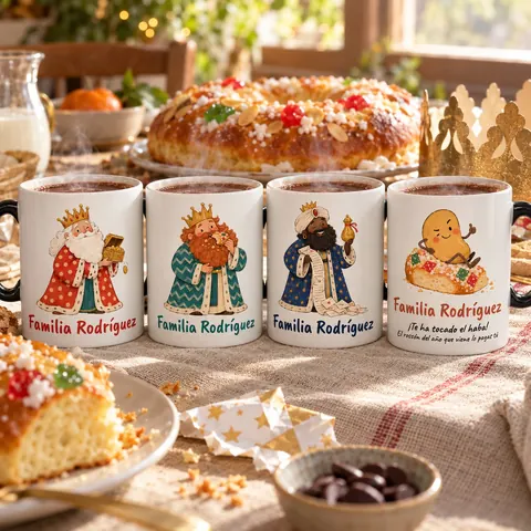 Roscón Mágico · Set de tazas mágicas de Reyes, foto 2