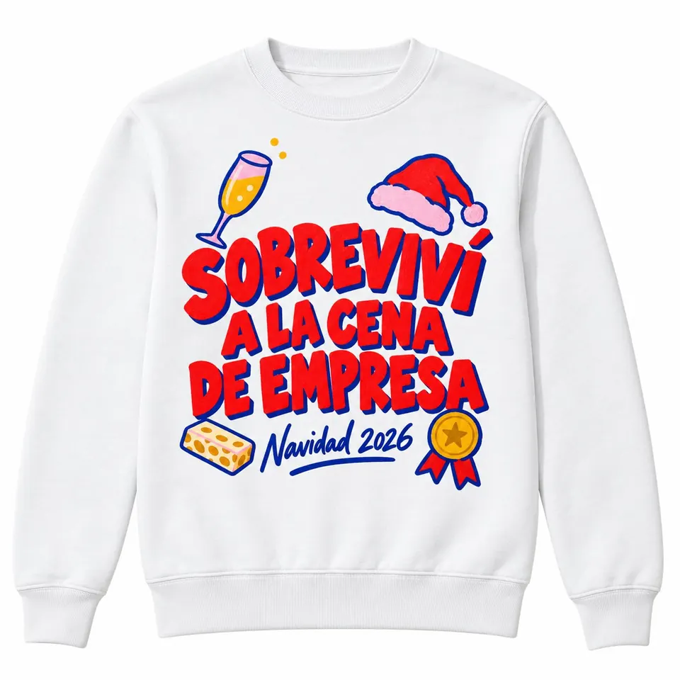 Sudadera «Sobreviví a la cena de empresa»