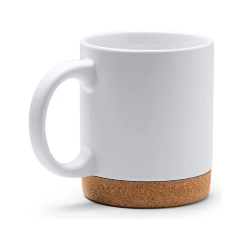 Taza con base de corcho personalizada