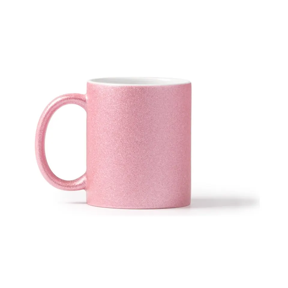Taza de purpurina personalizada