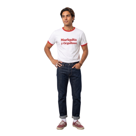 Camiseta "Mariquita y Orgulloso" Ringer