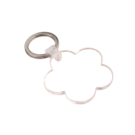 Llavero con forma de flor personalizable