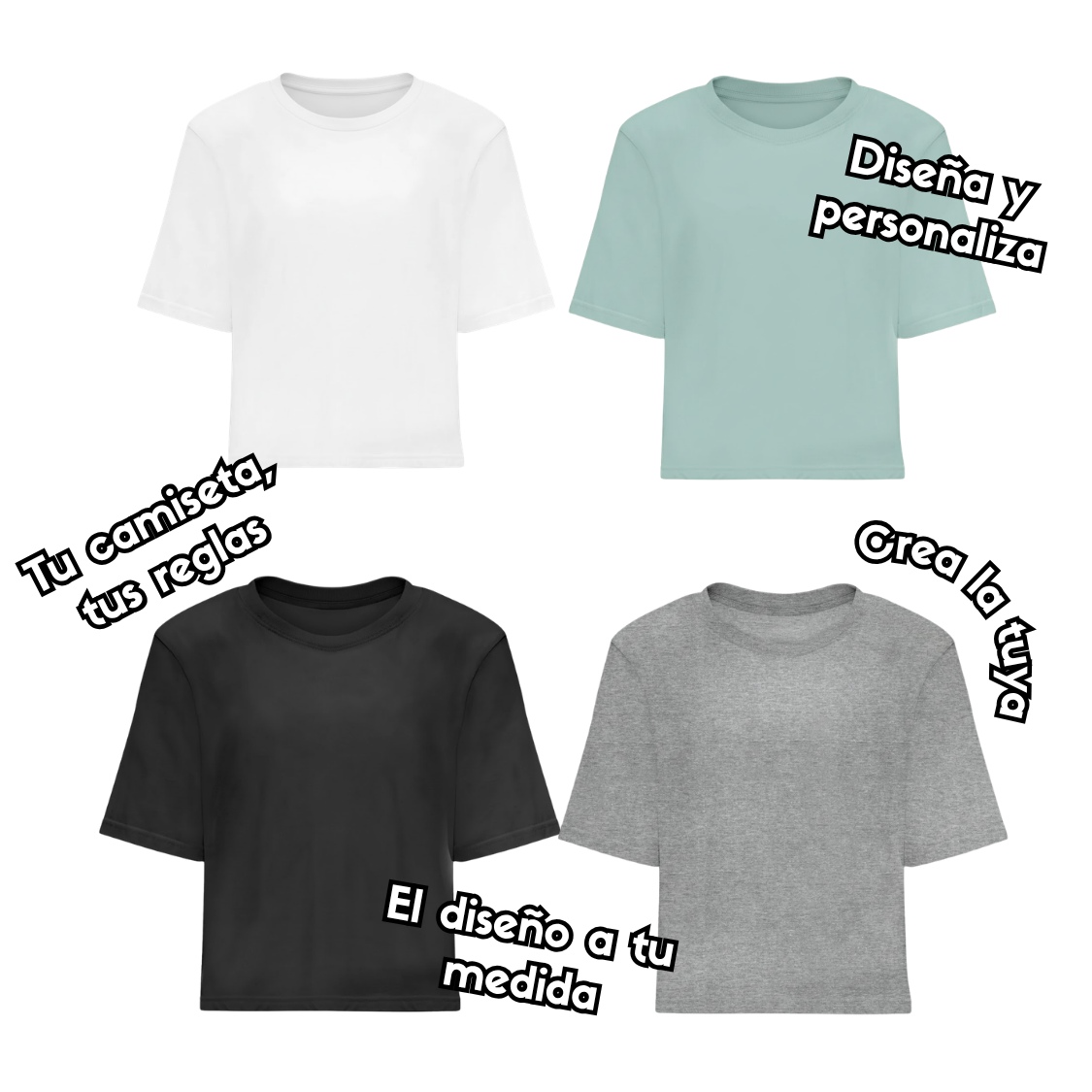 Camiseta Cropped Personalizable